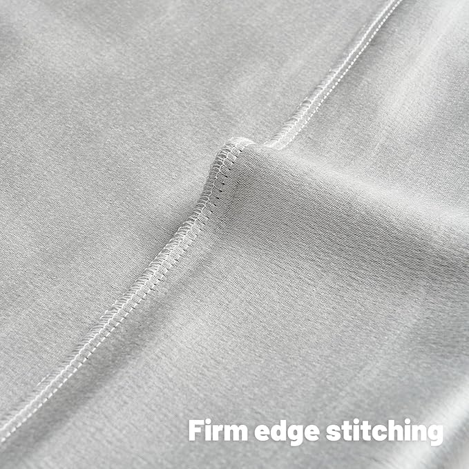 FUTEI White Chenille Decorative Throw Pillow Covers 24x24 Inch Set of 2,Soft Embossed Striped Textured European Cushion Case,Modern Home Decor for Couch Bed Living Room