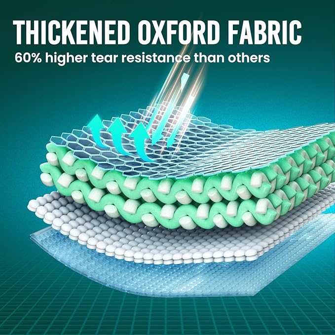 TAILI Fabric Vacuum Storage Bags 4 Pack, Vacuum Seal Bags (40W x 27L inch), Outdoor Space Saver for Camping, Bedding and Clothing, Waterproof, Wearproof, Punctureproof