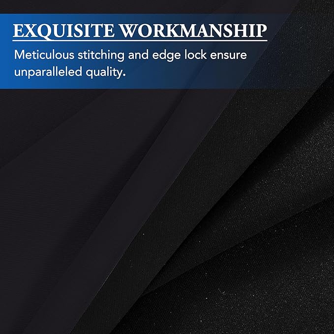 Beauoop 100% Blackout Curtains 96 Inches Long for Patio Sliding Door Black Solid Extra Wide Room Darkening Thermal Insulated Room Divider Soundproof Grommet Window Treatment Drapes,100x96 Set of 1