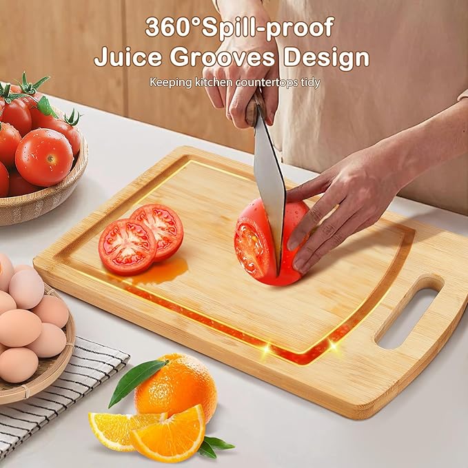 Joeyan Fathers Day Gift, Birthday Gifts for Dad, Engraved Wooden Cutting Board Present for Dad, Personalized BBQ Chopping Board for Grill Master, Best Dad Ever Grilling Gift for Grandpa Him Men