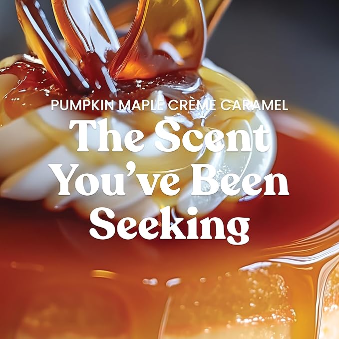 Yankee Candle Large Jar Scented Candle with up to 150 Hour Burn Time, Premium Plant Wax Blend for Consistent Burn, 22 oz Jar Candle with Room Filling Fragrance, Pumpkin Maple Crème Caramel