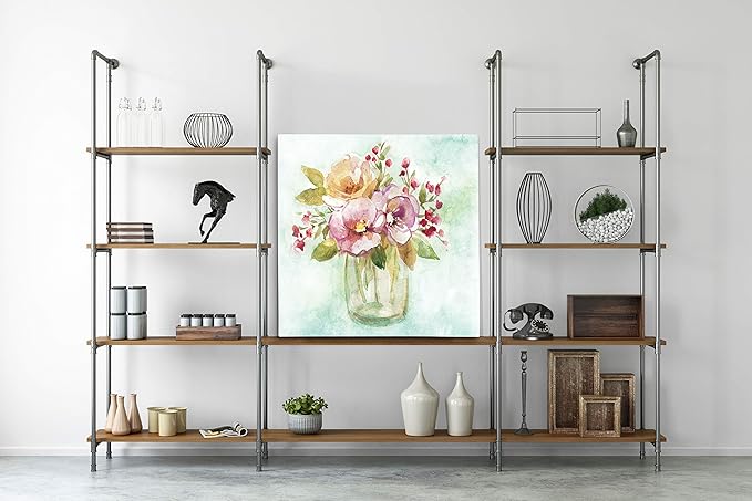 Wexford Home Summer Pansy Gallery Wrapped Canvas Wall Art, 40x40