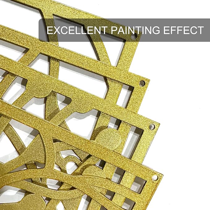 Glamativity 4 Pack Gold Wall Art Décor, Minimalist Single Line Real Metal Wall Art, Woman's Body Shape Abstract Wall Art (Gold Classic Style, 17 x 11.8'')