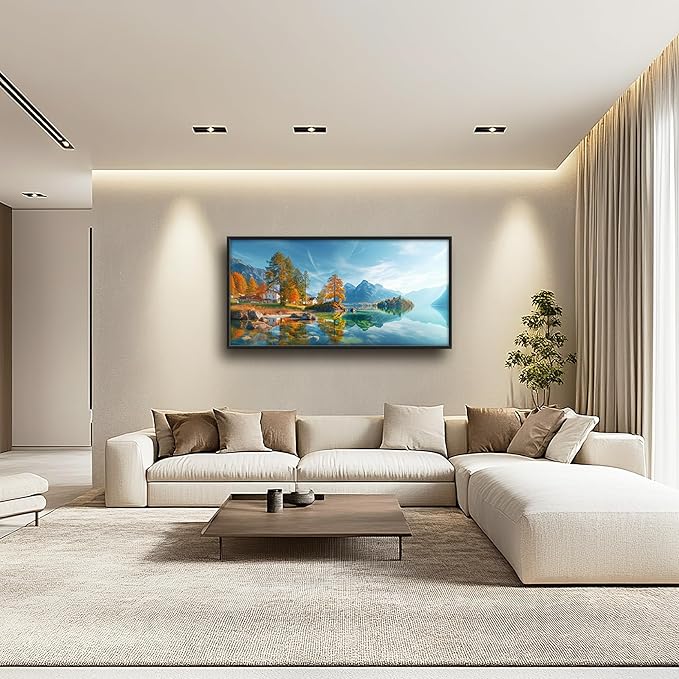 Lovira Lake Landscape Large Wall Art Nature Scenery Canvas Wall Decor Pictures Prints Painting Framed Modern Artwork for Living Room Bedroom Bathroom Kitchen Office 30"x60"