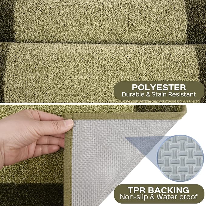 Machine Washable Runner Rug 24" x 70", Non Slip Kitchen Mat for Floor, Absorbent Entryway Rug for Kitchen, Bedroom, Hallway, Bathroom, Door (Roll Packing)