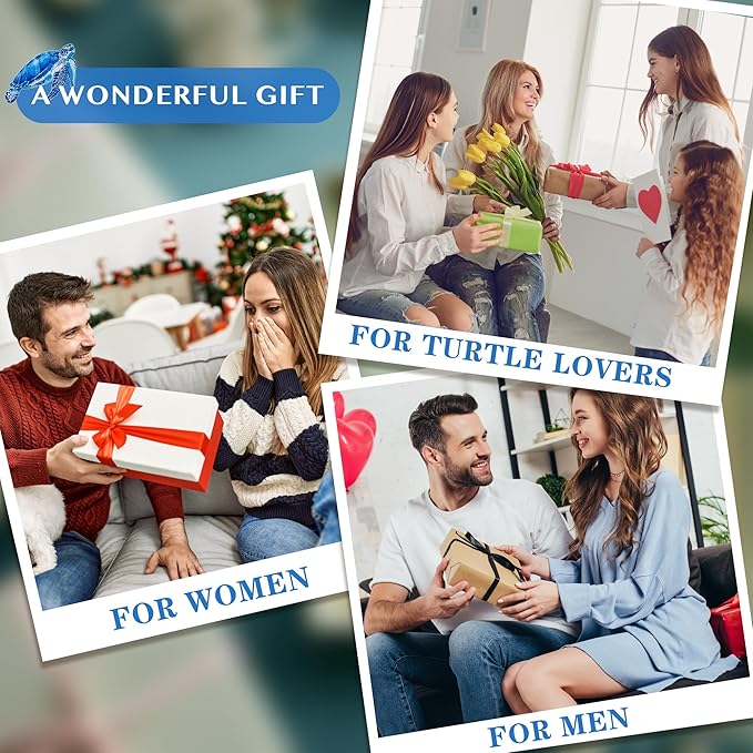 Sea Turtle Gifts for Women,8PCS Coastal Bamboo Cooking Utensil Spoon with Apron Oven Mitt Potholder for Kitchen Decor,Ocean Themed Stuff for Turtle Lovers,Mom,Housewarming,Birthday Gifts