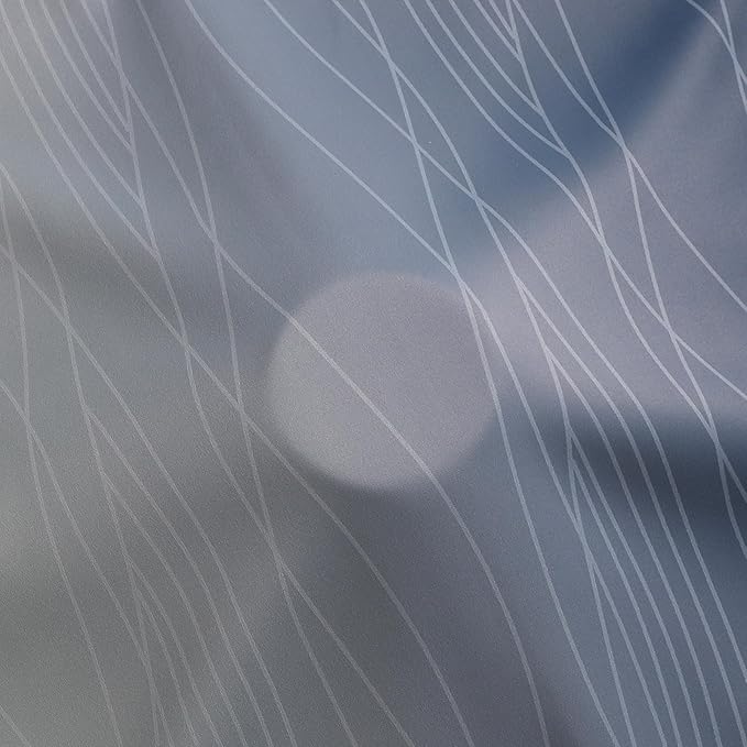 Estelar Textiler Navy Blue and Sage Green Ombre Blackout Curtains 90 Inches Long 2 Panels for Living Room, Thermal Insulated Drapes for Bedroom, Full Light Blocking Curtains for Sliding Door,52Wx90L