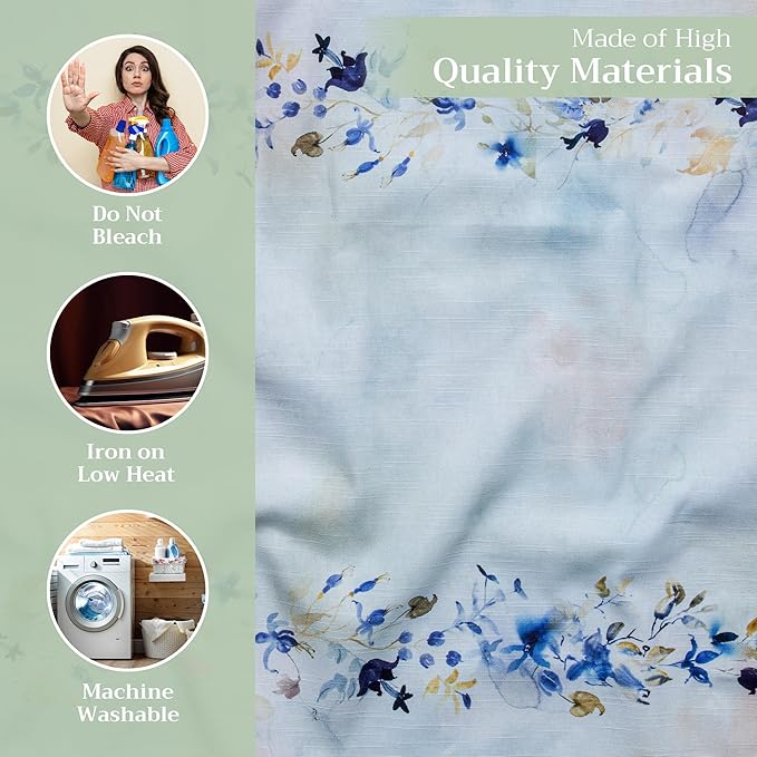 Maison d' Hermine Cloth Napkins Set of 4 100% Cotton Everyday Reusable Square Napkins Cloth Washable, Dinner, Party, Wedding, Restaurant, Spring/Summer (Lazy Summer Days, 20" x 20")