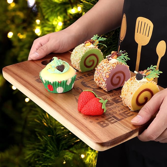 Gift for Mom from Daughter Son Decor Wooden Cheese Charcuterie Boards Unique Christmas Mother's Day Birthday Presents Mum Engraved Acacia Wood Cutting Board Funny Thanksgiving Xmas Gifts for Mummy