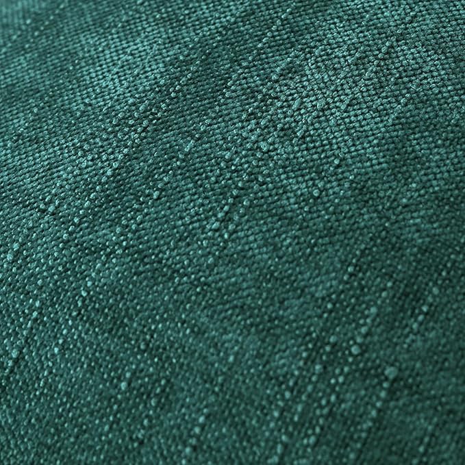 Set of 4 Soft Textured Decorative Throw Pillow Covers 16x16 Inch Cozy Farmhouse Cushion Cover Square Accent Pillow Cases for Bed Couch Sofa Living Room, Dark Teal