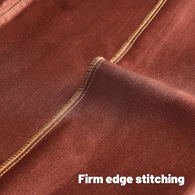 FUTEI Rust Chenille Decorative Throw Pillow Covers 20x20 Inch Set of 2,Soft Embossed Striped Textured Cushion Case,Modern Home Decor for Couch Bed Living Room