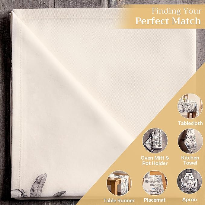 Maison d' Hermine Cloth Napkins Set of 4 100% Cotton Everyday Reusable Square Napkins Cloth Washable, Dinner, Party, Wedding, Restaurant (Amazonia, 20" x 20")