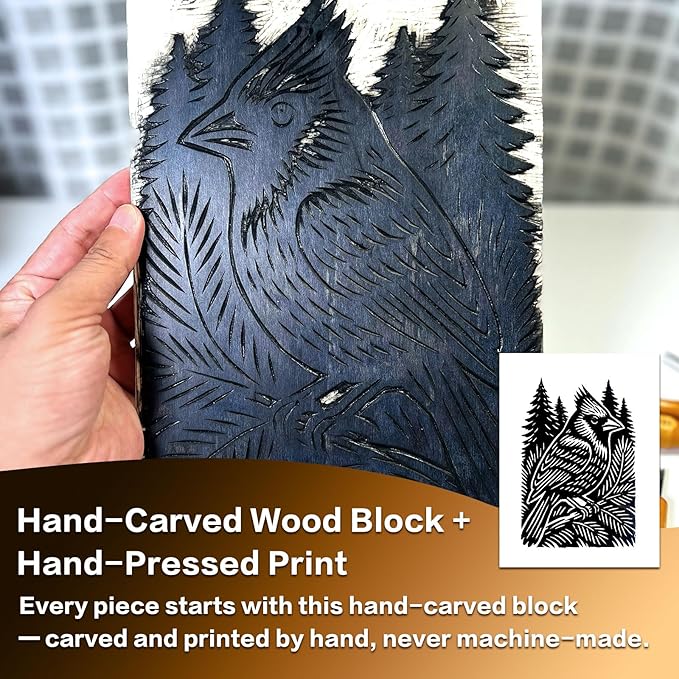 Caelumis Vintage Wall Art Decor Prints Black And White Pictures Posters For Farmhouse Living Bedroom Bathroom Room kitchen Handmade Unframed (Cardinal 12x16in)