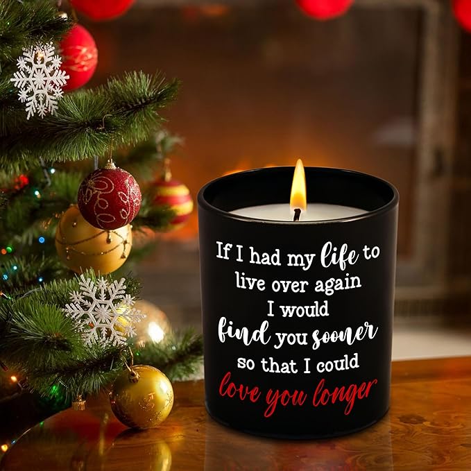 Anniversary Wedding Gifts for Women Men - Long Lasting Vanilla Lavender Scented Candle 10 Oz - Anniversary Wedding Gifts for Him Her, Wife Husband Birthday Gift, Couple Gift for Boyfriend