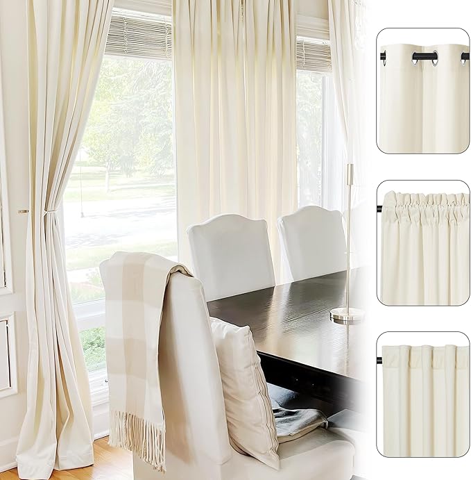 StangH 1 Panel Super Soft Velvet Curtain Customize Room Dakening Window Drape Sizes Panels for Kitchen Bathroom Office Nursery Villa Hall Closet