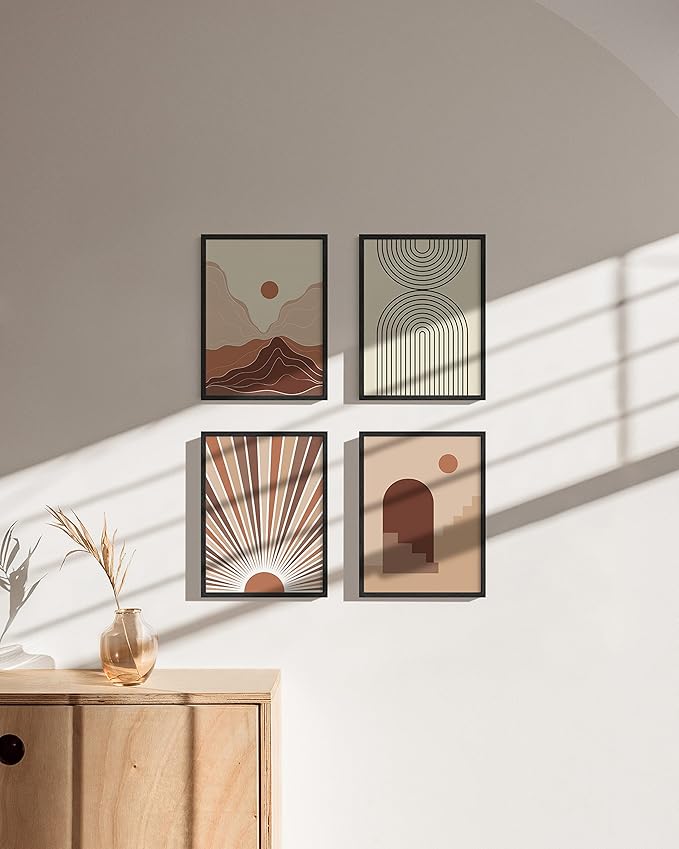 HAUS AND HUES 9x12 Black Oak Wood Picture Frames Set of 15 - Premium Bulk Picture Frames 9x12 Bundle - Elegant Gallery Wall Frame Set for Posters, Art Display - Ideal for Wall Decor in Home & Office