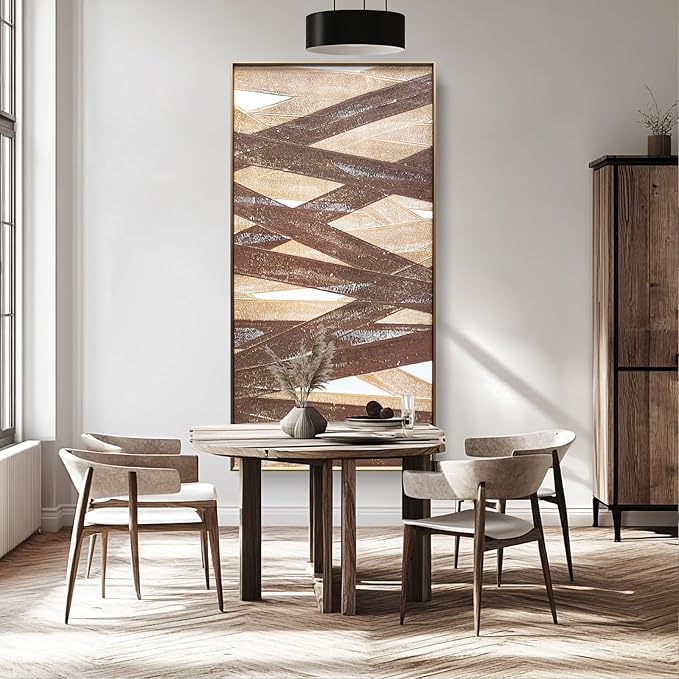 BrightA Master Bedroom Wall Art - Black and White Wall Decor for Bedroom and Living Room - Acrylic Painting 23.6"x47.2"