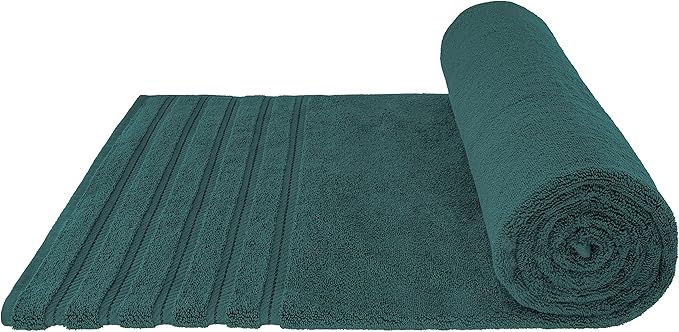 American Soft Linen 35x70 Jumbo Large Bath Towels, 600 GSM 100% Cotton Turkish Bath Sheet, Oversized Luxury Bath Towels for Bathroom Beach and Pool, Teal