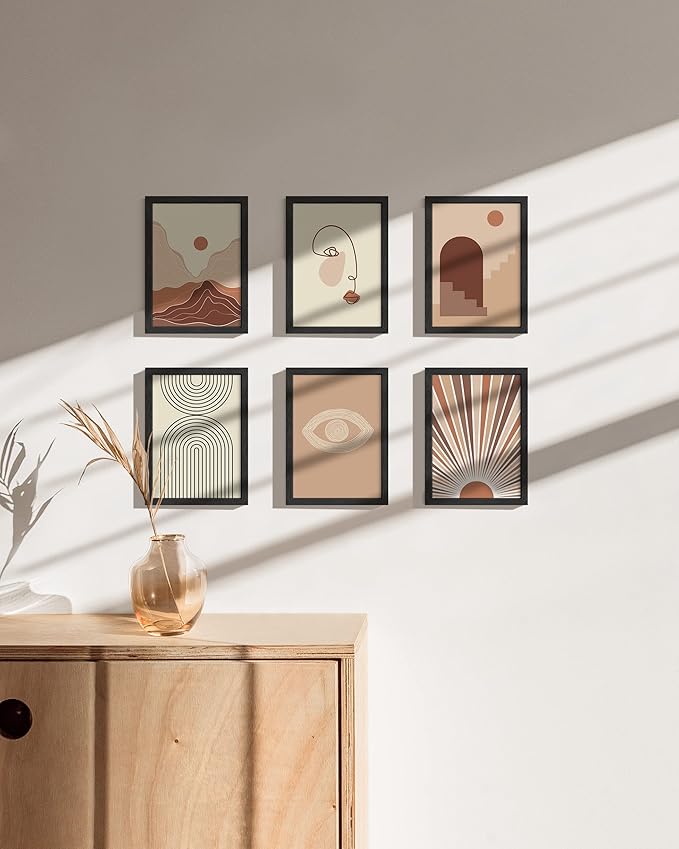 Haus and Hues 5x7 Black Oak Wood Photo Frame Set of 25 - Mini Picture Frames Bulk Gallery Set - Premium Bulk Picture Frames 5x7 for Stylish Photo Gallery Wall Frame Set - Ideal for Home & Office Decor