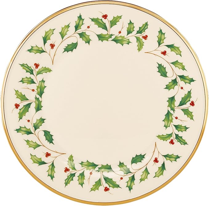 Lenox 146504000 Holiday Dinner Plate, Christmas Dinnerware