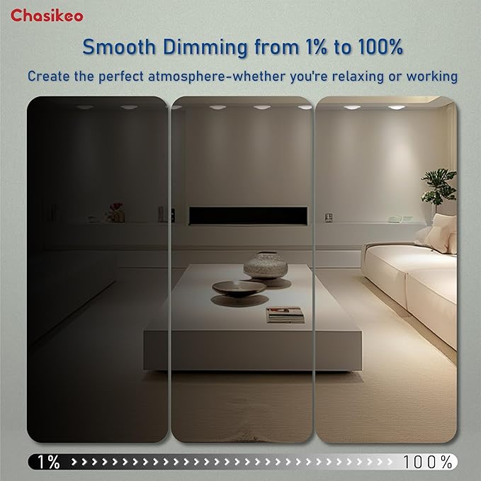 6 Inch LED Disk Lights, Flush Mount Ceiling Lights, Disc Light, 2700K 3000K 3500K 4000K 5000K 5CCT Selectable, Recessed Can Light, CRI90+, 14.8W 1150LM, UL/FCC/Energy Star Certified(12 Pack)