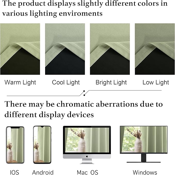 StangH Sage Green Blackout Chenille Curtains 90 inches Long, Heavy Thermal Insulated Noise Reducing Window Drapes Back Tab Elegant Home Decoration for Bedroom, W52 x L90, 2 Panels