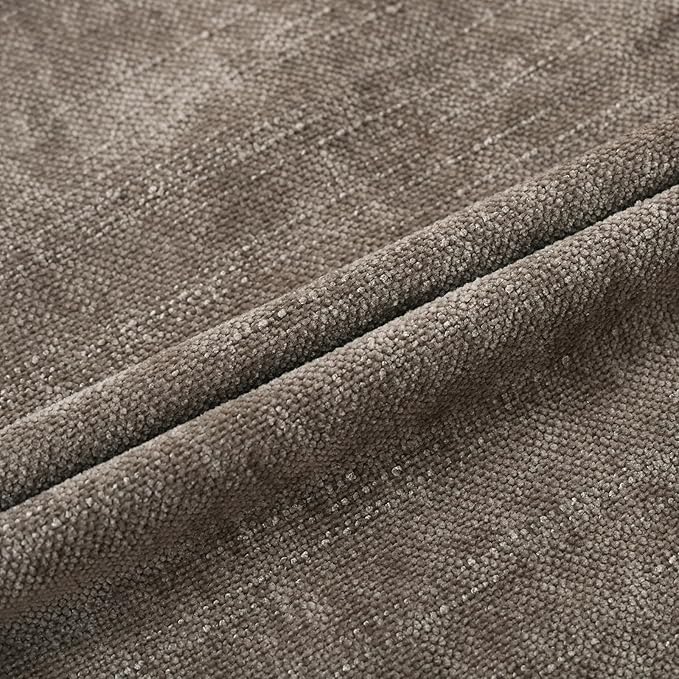 Set of 4 Soft Textured Decorative Throw Pillow Covers 16x16 Inch Cozy Farmhouse Cushion Cover Square Accent Pillow Cases for Bed Couch Sofa Living Room, Taupe Grey