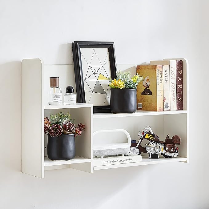 Artificial Succulents in Ceramic Pots 2 Pcs Large Fake Plants Matte Black Decor, for Desk, Bedroom, Living Room, Bathroom, Office, Bookshelf, Home Faux Decoration