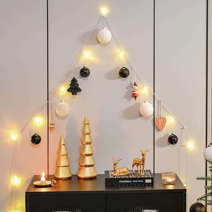 Black Glass Ornaments for Christmas Tree, Matte, Shiny, Clear Ball Ornaments, 12 Pcs Black Xmas Balls for Home Decoration, Thanksgiving, Party, DIY Gift