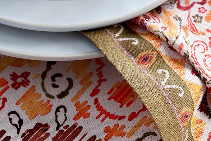 Maison d' Hermine Cloth Napkins Set of 4 100% Cotton Everyday Reusable Square Napkins Cloth Washable, Dinner, Party, Wedding, Restaurant (Damask, 20" x 20")