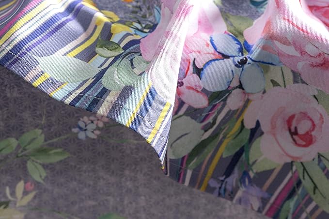 Maison d' Hermine Cloth Napkins Set of 4 100% Cotton Everyday Reusable Square Napkins Cloth Washable, Dinner, Party, Wedding, Restaurant, Spring/Summer (Sweet Rose Lavender - Lush, 20" x 20")