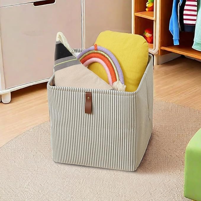 Cube Storage Bin 12x12 in- 2 Pack,Collapsible Fabric Storage Bins,Open Home Storage Bins,Baskets for organizing,For Clothing Storage,Toy Storage,Office Storage,Home Decoration