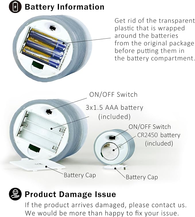 FURORA LIGHTING Blue Ombre Real Wax Flameless Candles with Remote and Timer, 4 Pillars and 4 Votives Pack of 8, LED Flickering Candles for Home Décor, Battery Operated