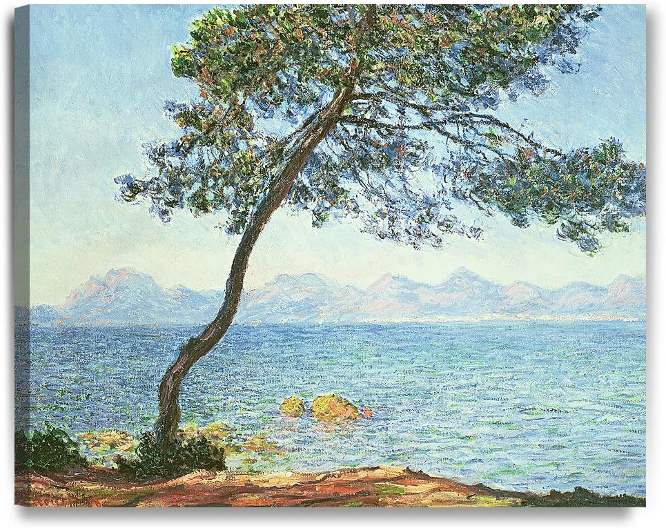 DECORARTS - The Esterel Mountains 1888, Claude Monet Art Reproduction. Giclee Canvas Prints Wall Art for Home Decor 30x24