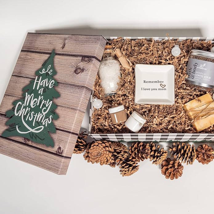 HOME SMILE Ceramic Ring Dish Jewelry Tray for Mom Sister Friends