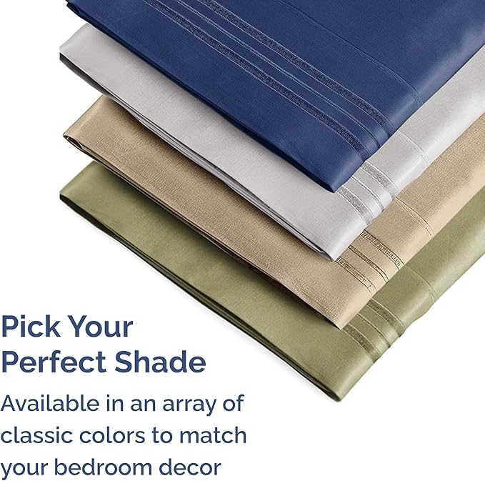 King Pillow Cases Set of 2 - Ultra Soft Hotel Quality Pillowcase Covers - Comfy, Cozy & Wrinkle Free - Shrinkage, Stain and Fade Resistant - Machine Washable Pillow Protectors - 2 Piece Set - White