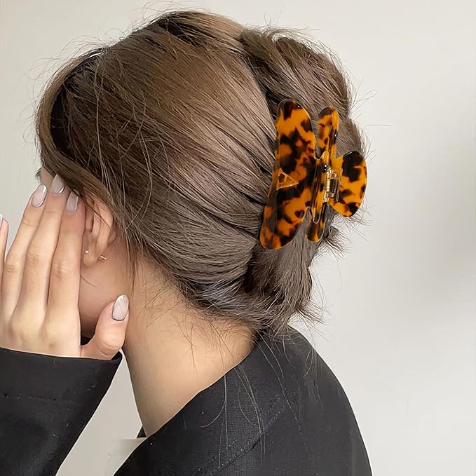 Initial Cute Hair Clips - Tortoise Shell Letter Elegant Hair Claw Clips, Fashion Glitter Claw Clips Durable Hair Clips, Wedding Gift, Bridesmaid Gifts, Birthday Gifts, Christmas Gift, Letter K