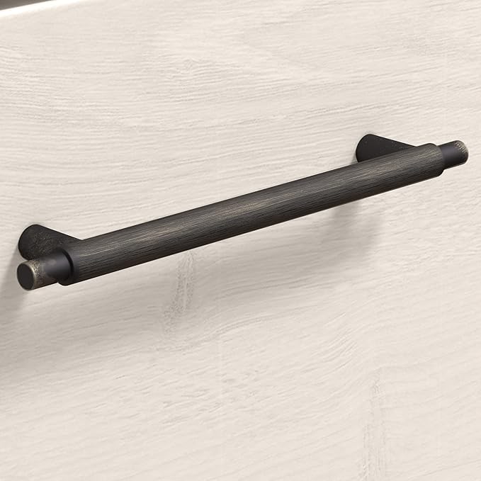 Bush Furniture Key West Small End Table with Storage | Modern Farmhouse Accent Shelf for Living Room in Linen White Oak