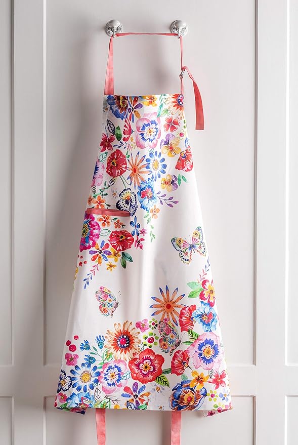 Maison d' Hermine 100% Cotton Apron for women with Pocket Kitchen Chef Apron for Men Cooking Gardening Server Waitress