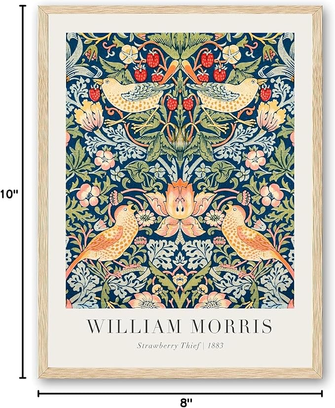 UPWOIGH 8x10 Oak Wood Picture Frame - Minimalist 8x10 Poster Frame, 8"x10" Picture Frame Wood, Natural Solid Wooden Picture Frames for Wall Art Photo and Prints (Set of 3)