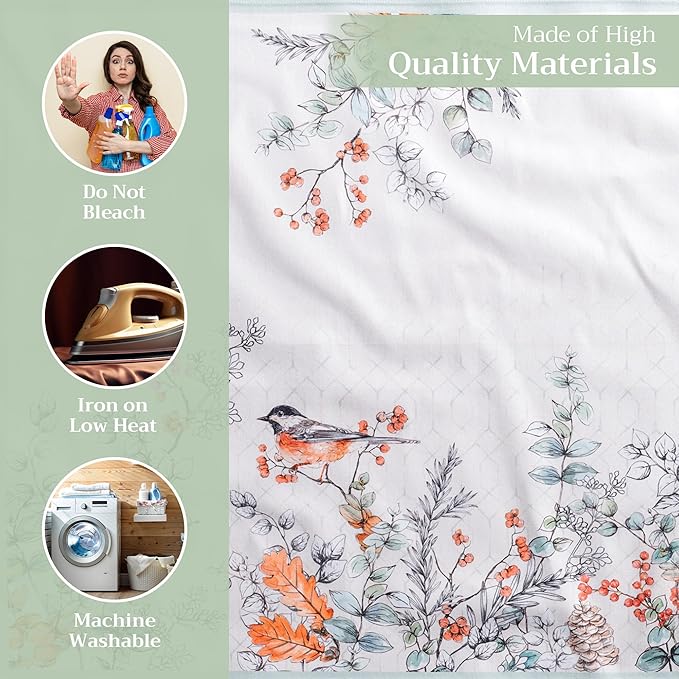 Maison d' Hermine Cloth Napkins Set of 4 100% Cotton Everyday Reusable Square Napkins Cloth Washable, Dinner, Party, Wedding, Restaurant (Whitish Shabby Chique, 20" x 20")