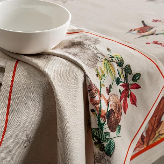 Maison d' Hermine Cloth Napkins Set of 4 100% Cotton Everyday Reusable Square Napkins Cloth Washable, Dinner, Party, Wedding, Restaurant (Recolte, 20" x 20")