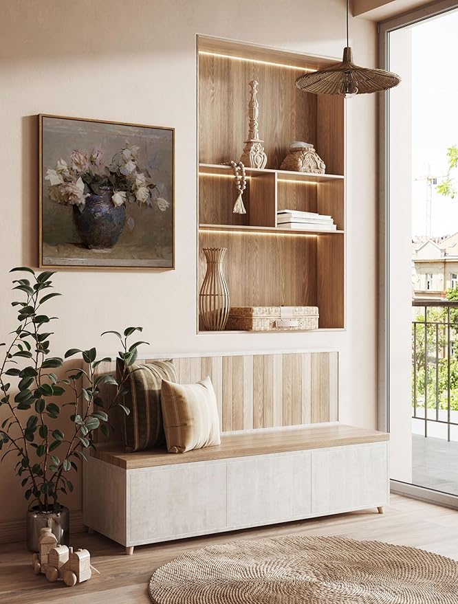 InSimSea Square Framed Canvas Wall Art, Flowers Prints Farmhouse Classical Floral Rose in Vase Pictures Wall Decor, Vintage Canvas Paintings Wall Decor for Living Room, Bathroom Kitchen 16"x16"