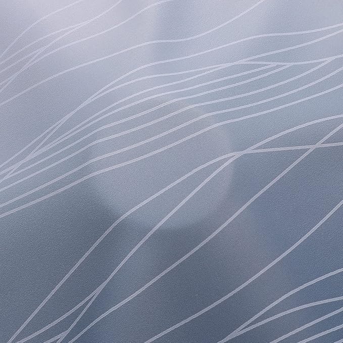 Estelar Textiler Full Room Darkening Greyish White and Navy Blue Blackout Curtains 45 Inch Length 2 Panels Set,Ombre Thermal Insulated Full Light Blocking Grommet Blackout Drapes for Kitchen,52Wx45L