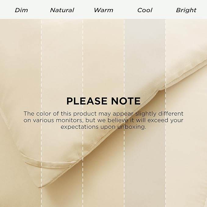 Bedsure Comforter Duvet Insert - Quilted Comforters King Size, All Season Duvet, GentleSoft Down Alternative Bedding, with 8 Tabs, Gifts for Women/Men, Cream,King 90 x 102 Inches