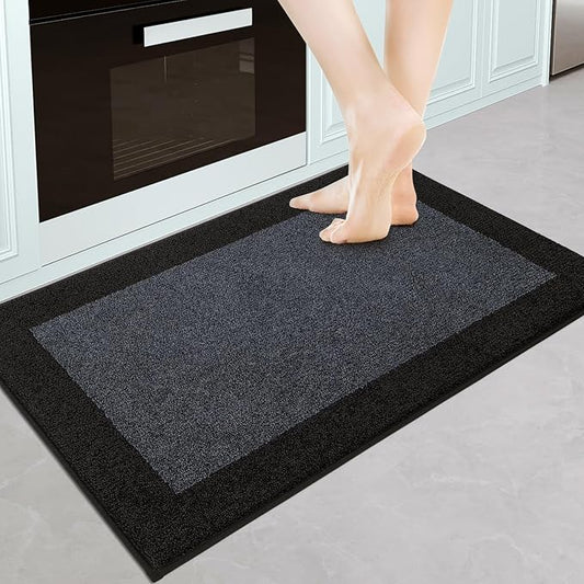 Machine Washable Kitchen Rug 24" x 36", Non Slip Kitchen Mat for Floor, Absorbent Entrance Throw Rug for Bedroom, Hallway, Bathroom, Door