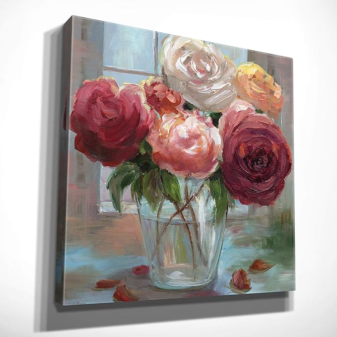 Wexford Home Rose Society Gallery Wrapped Canvas Wall Art, 24x24