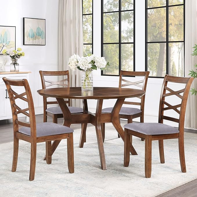 Smiry Velvet Seat Covers for Dining Room Chair Set of 6, Stretch Fit Removable Washable Chair Seat Cushion Protector Slipcovers with Ties, Light Grey