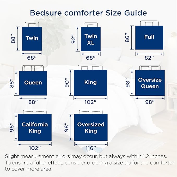 Bedsure Comforter Duvet Insert - Quilted Comforters Queen Size, All Season Duvet, Down Alternative Bedding, with 8 Tabs, Gifts for Women/Men, White, Queen 88 x 88 Inches