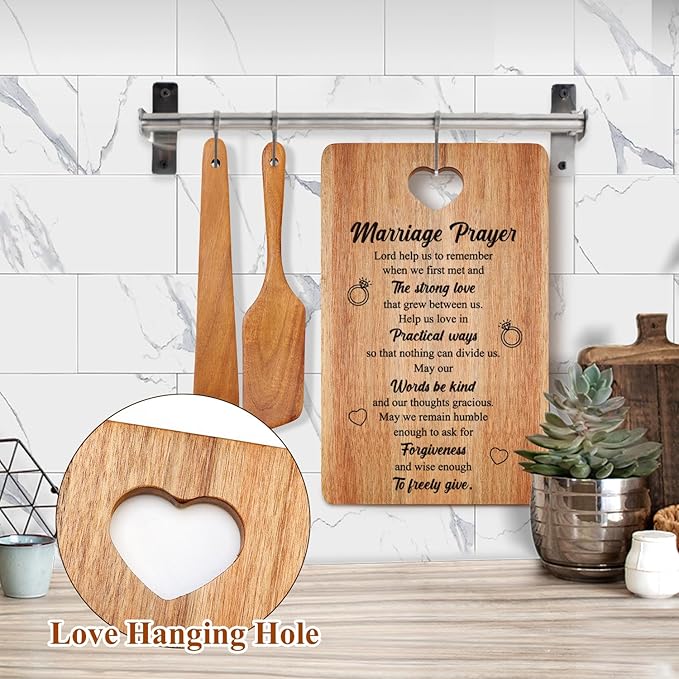 Wedding Gift for Couple Acacia Wooden Cutting Board Marriage Engagement Newlywed Gift for Wedding Shower Bridal Shower Gift for Groom Bride to Be Gift Wood Engraved Board Anniversary Mr and Mrs Gift